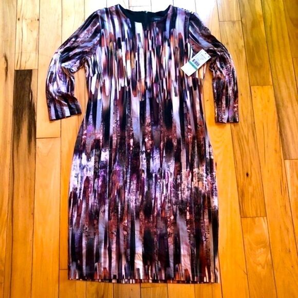 KAREN KANE AMBER WAVES SHEATH DRESS L NWT - Picture 3 of 9